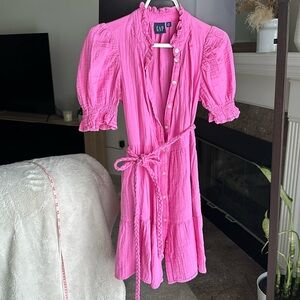 Pink Gap dress with side internal pockets